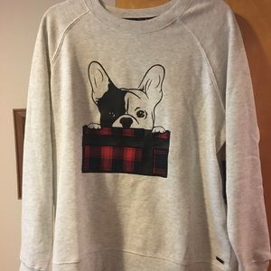 BNWT Andrew Marc Boston Terrier Sweatshirt - 1X